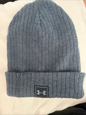 Under Armour Light Blue Ribbed Cuff Beanie